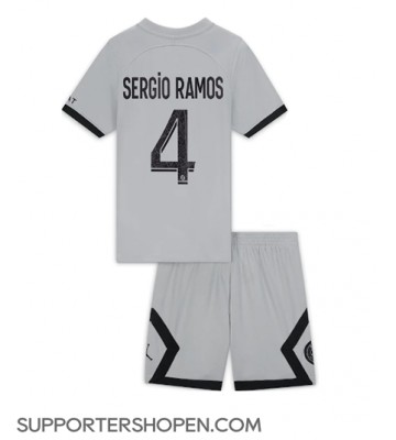 Paris Saint-Germain Sergio Ramos #4 Bortatröja Barn 2022-23 Kortärmad (+ korta byxor)